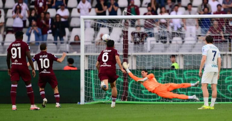 Serie A: Inter Milan title party stalled by dramatic Torino comeback in 2-2 draw