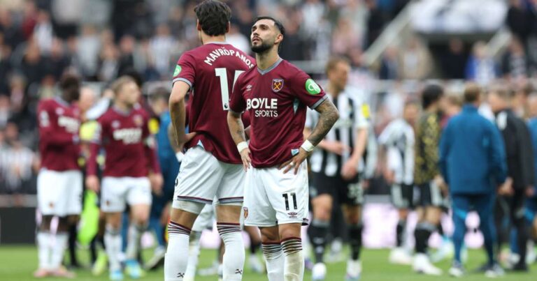 Newcastle 3-1 West Ham United: Hammers on brink of Premier League relegation after St James’ Park capitulation