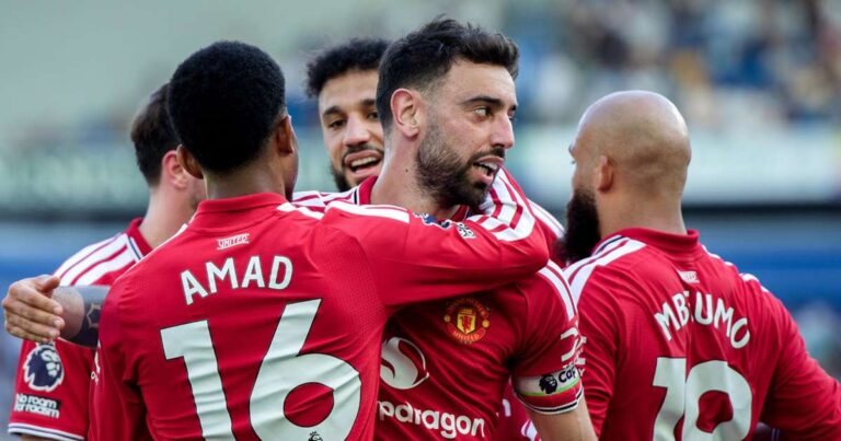 Brighton 0-3 Man Utd: Bruno Fernandes breaks record in comfortable away win