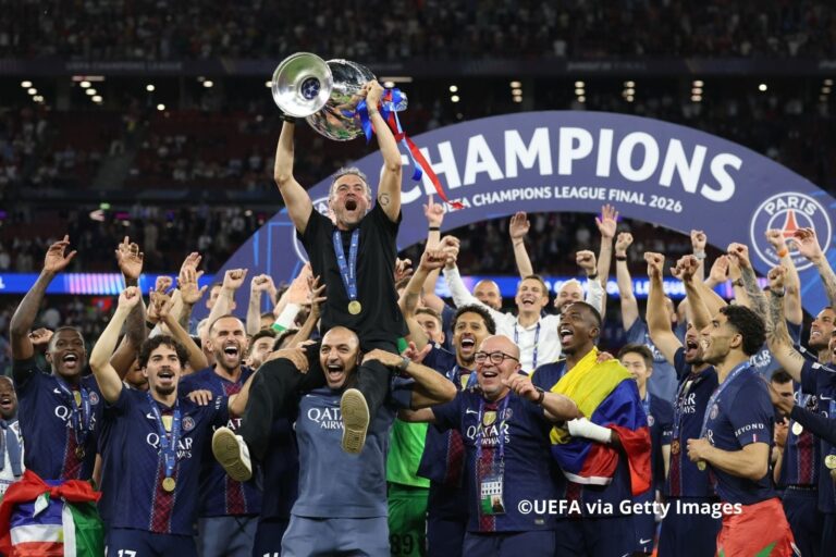 Champions League final: PSG beat Arsenal on penalties to retain trophy