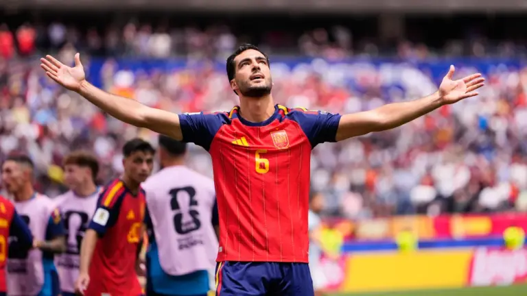 Spain 2-1 Belgium: Mikel Merino hits late winner to seal semi-final spot