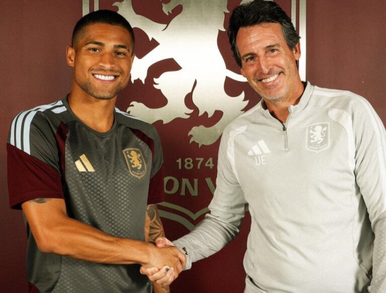 Aston Villa complete £35m signing of Wolves midfielder Joao Gomes