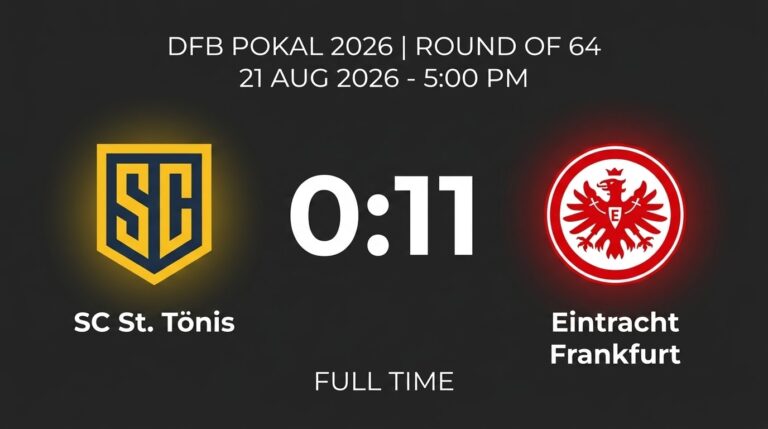 Burkardt Hat-Trick Fires Eintracht Frankfurt to 11-0 DFB Cup Rout of SC St. Tönis