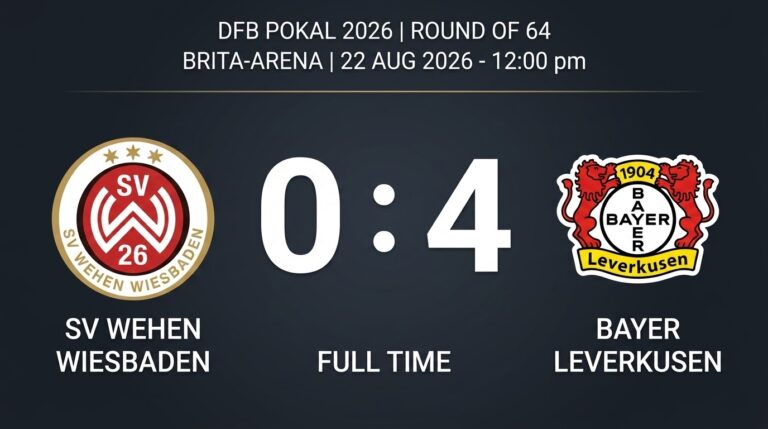 Bayer Leverkusen Cruise Past SV Wehen in DFB Cup Rout