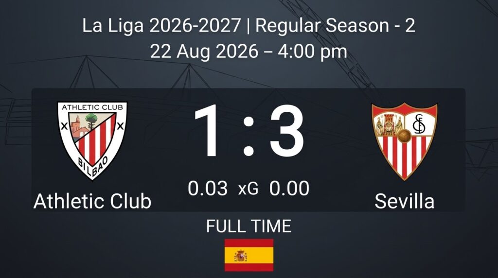 Sevilla Stun Athletic Club 3-1 at San Mamés