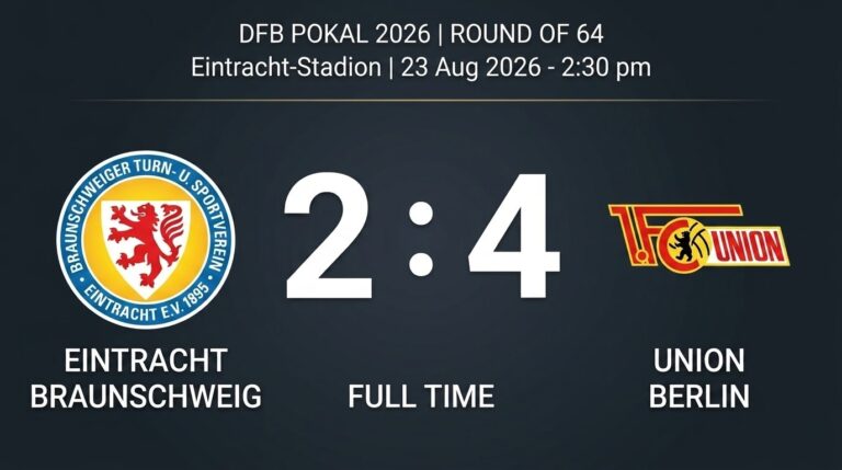 Braunschweig 2-4 Union Berlin: DFB-Pokal Report