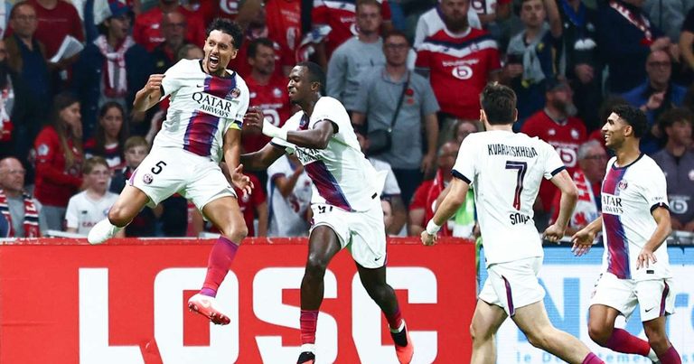PSG Draw 2-2 at Lille After Late Vitinha, Marquinhos Goals