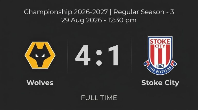 Rodrigo Gomes Double Fires Wolves Past Stoke as Peixoto’s Side Stay Unbeaten