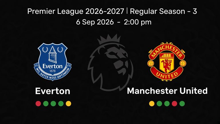 Everton vs Manchester United: Premier League Preview, Team News, Head-to-Head & Prediction
